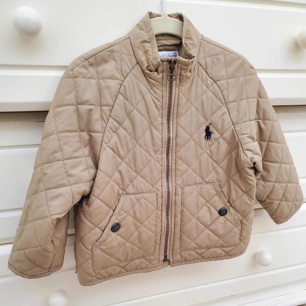 Ralph Lauren Tan Puffer Jacket 24 Months